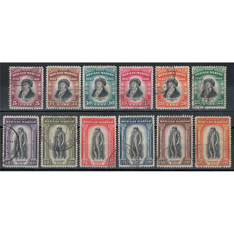 SAN MARINO 1935 Melchiorre Delfico 12v us