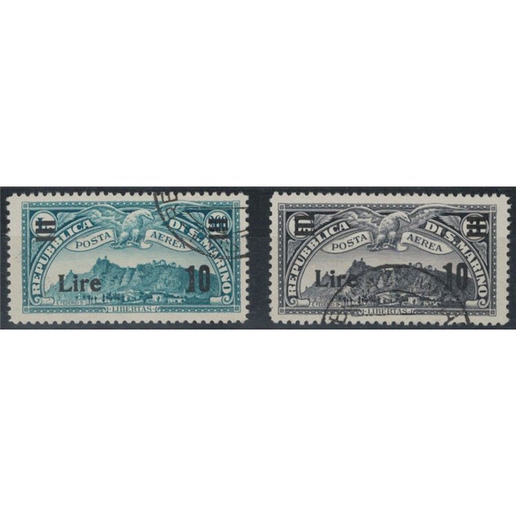 SAN MARINO 1942 Airmail 2v us