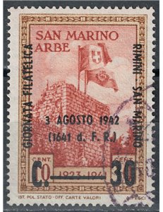 SAN MARINO 1942 Philatelic Day us