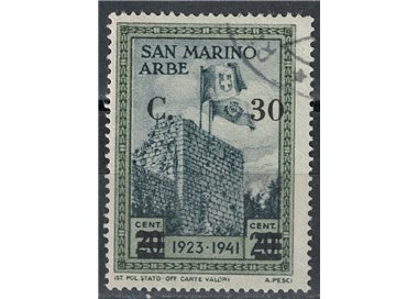 SAN MARINO 1942 Arbe overprinted us