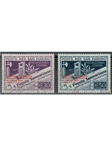 SAN MARINO 1943 Philatelic Day Rimini-San Marino 2v us