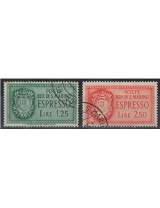 SAN MARINO 1943 Espressi 2v us
