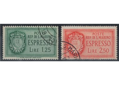 SAN MARINO 1943 Espressi 2v us