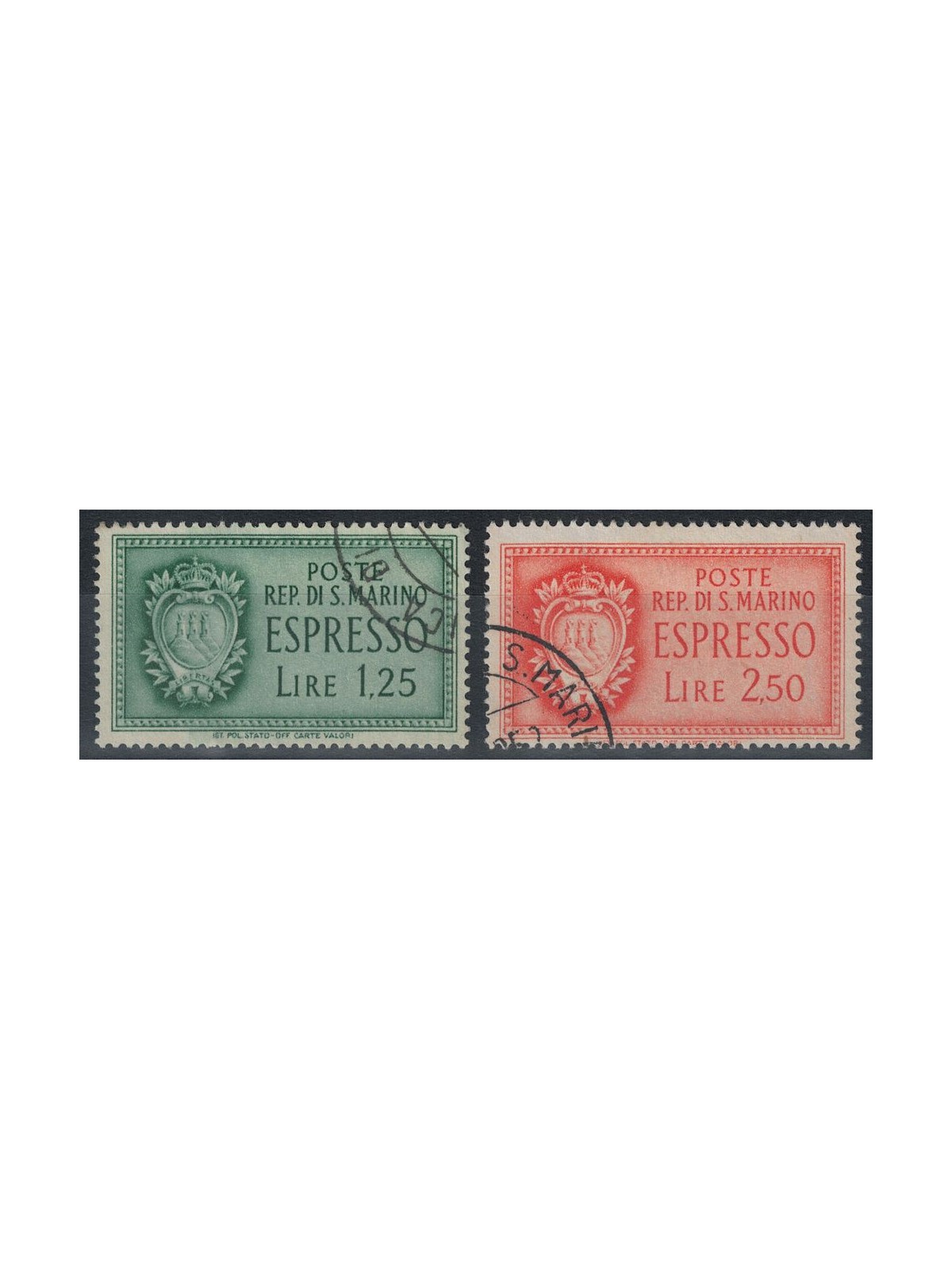 SAN MARINO 1943 Express 2v us