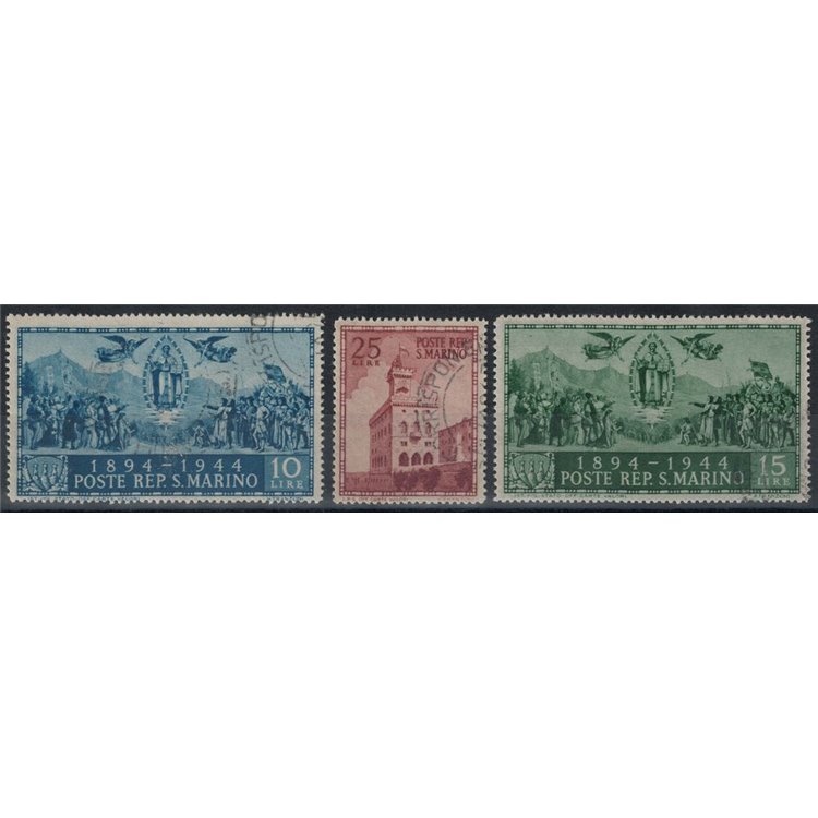 SAN MARINO 1945 Government Palace 3v us