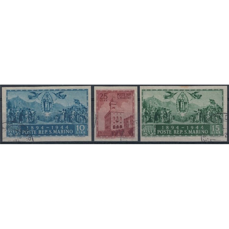 SAN MARINO 1945 Government Palace (ND) 3v us