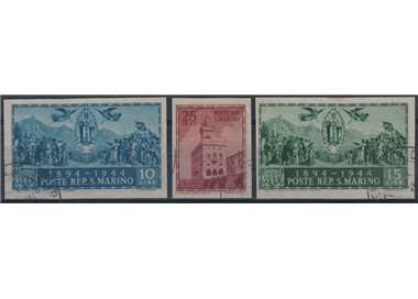 SAN MARINO 1945 Government Palace (ND) 3v us