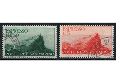 SAN MARINO 1945 Espressi 2v us