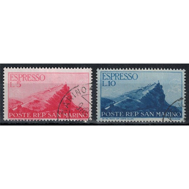 SAN MARINO 1945-46 Espressi 2v us