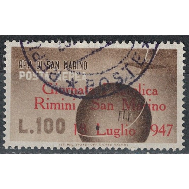 SAN MARINO 1947 Philatelic Day (airmail) us