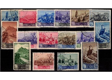 SAN MARINO 1949-50 Paesaggi 16v us