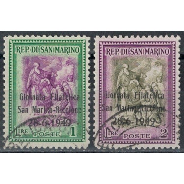 SAN MARINO 1949 Philatelic Day 2v us