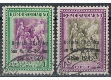 SAN MARINO 1949 Philatelic Day 2v us