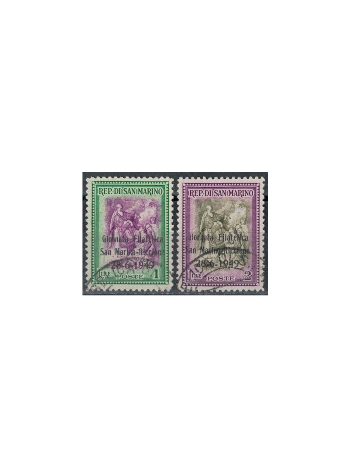 SAN MARINO 1949 Philatelic Day 2v us