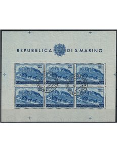 SAN MARINO 1950 Anniversary UPU (airmail) £200 s/s us