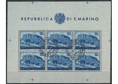 SAN MARINO 1950 Anniversary UPU (airmail) £200 s/s us