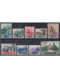 SAN MARINO 1950 Views (airmail) 9v us ©