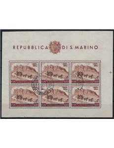 SAN MARINO 1951 Anniversario UPU (posta aerea) £ 300 BF us