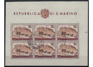 SAN MARINO 1951 Anniversario UPU (posta aerea) £ 300 BF us