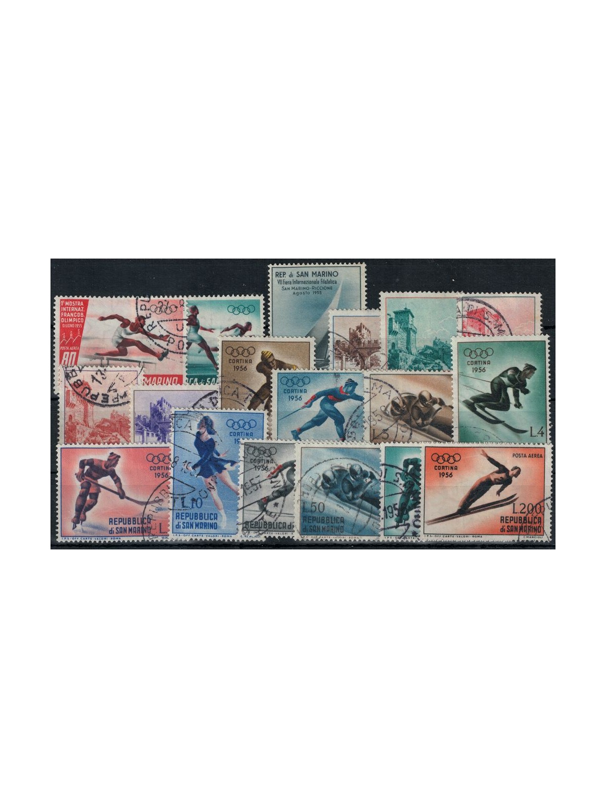 SAN MARINO 1955 Complete Year 18v US