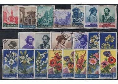 SAN MARINO 1957 Annata completa 22v us