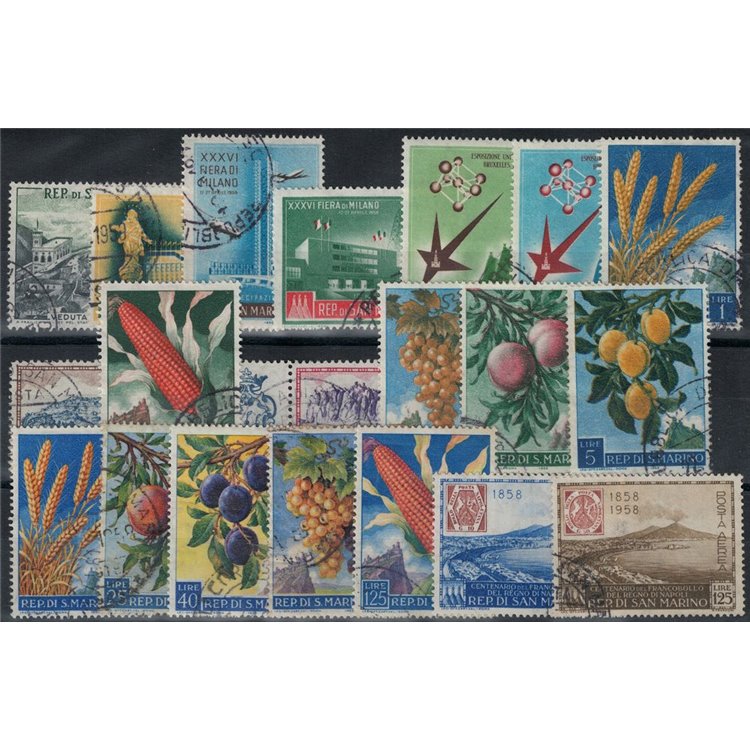 SAN MARINO 1958 Complete Year 20v US