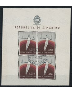 SAN MARINO 1954 Sport, gymnastics s/s us