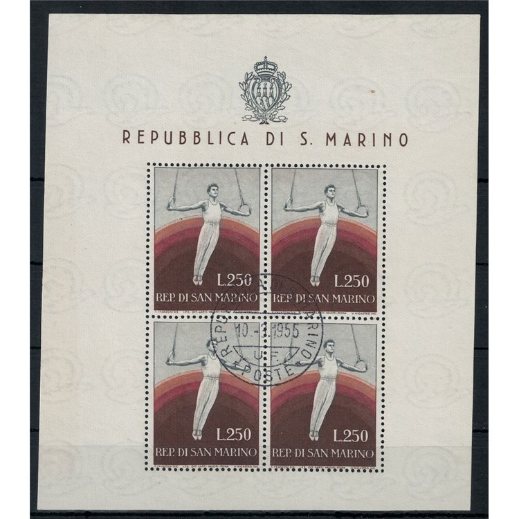 SAN MARINO 1954 Sport, gymnastics s/s us