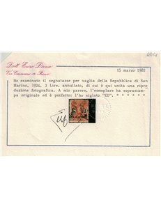 SAN MARINO 1924 Segnatasse vaglia 6v us ©