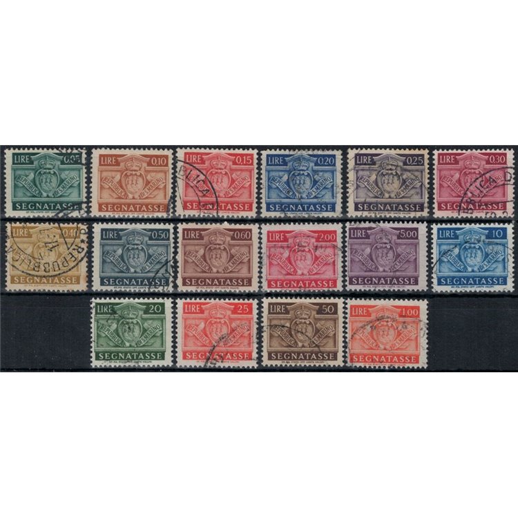 SAN MARINO 1945 Postage Due 16v us