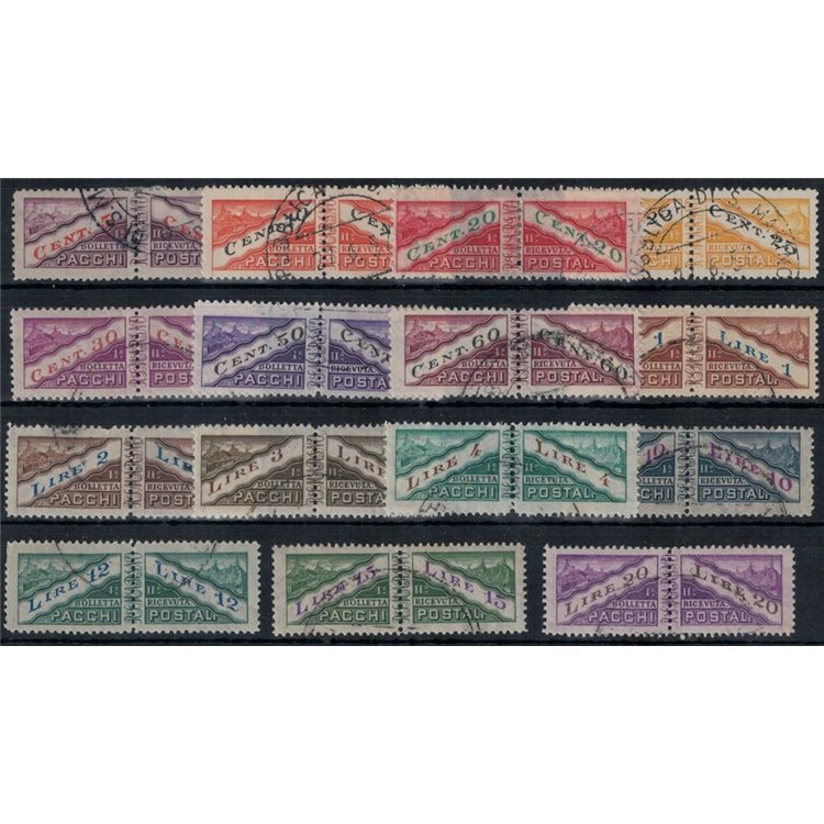SAN MARINO 1945 Pacchi postali 15v us