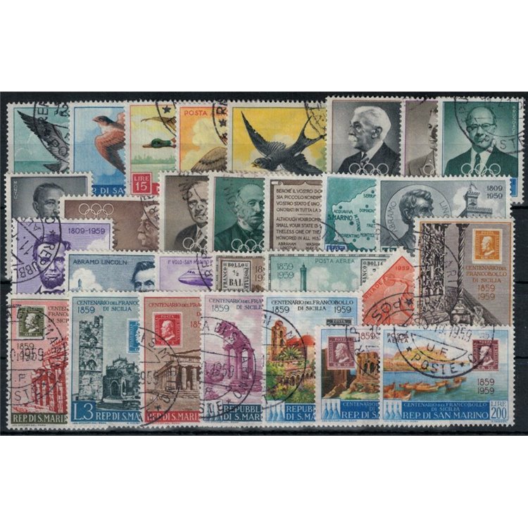 SAN MARINO 1959 Complete Year 29v US