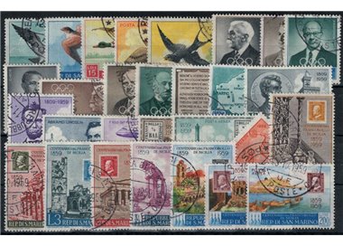 SAN MARINO 1959 Annata completa 29v us