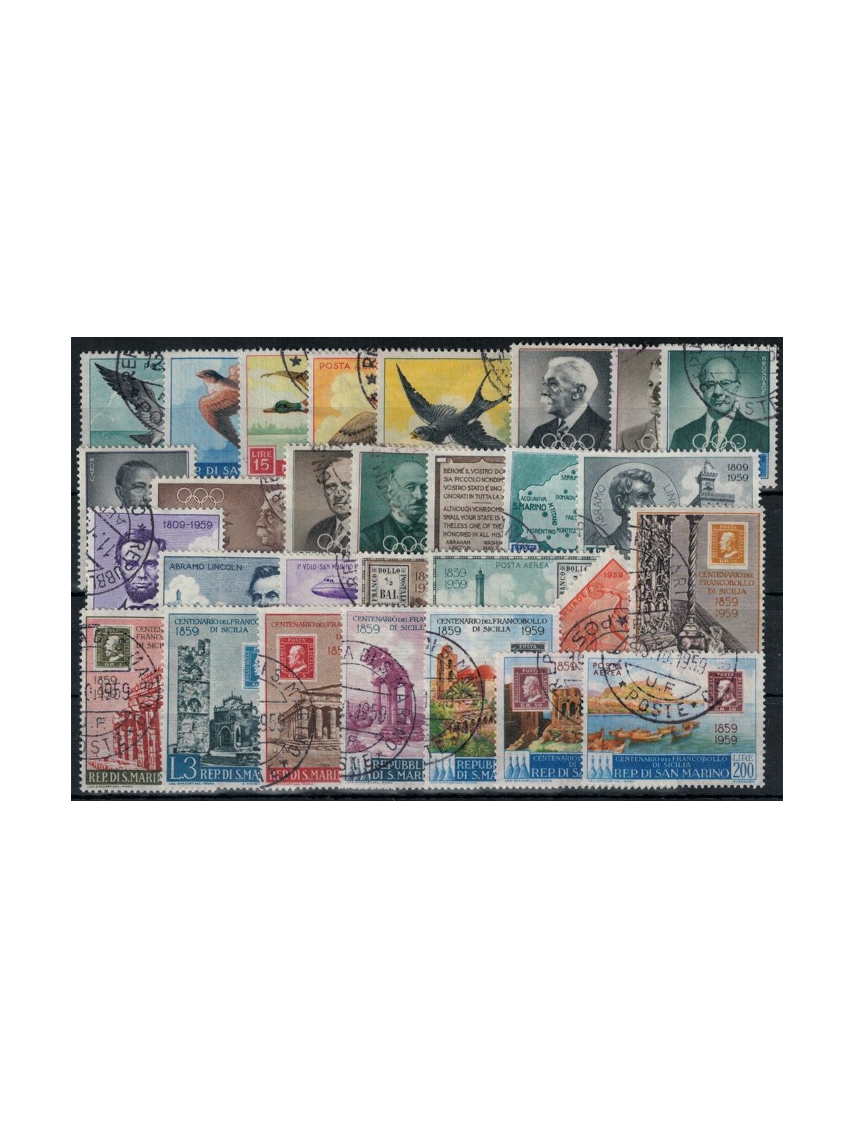 SAN MARINO 1959 Annata completa 29v us