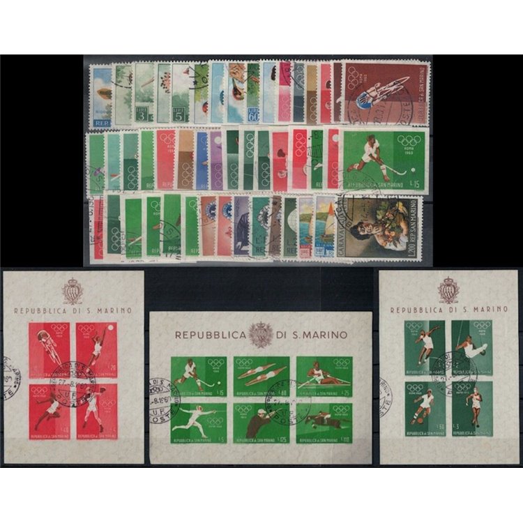SAN MARINO 1960 Complete vintage 47v + 3 s/s us