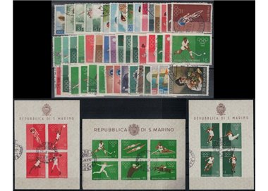 SAN MARINO 1960 Complete vintage 47v + 3 s/s us
