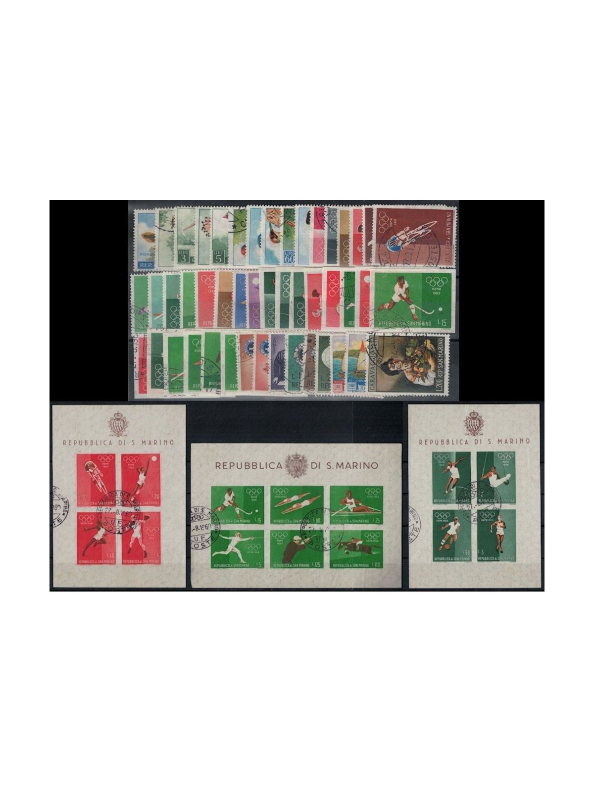 SAN MARINO 1960 Complete vintage 47v + 3 s/s us