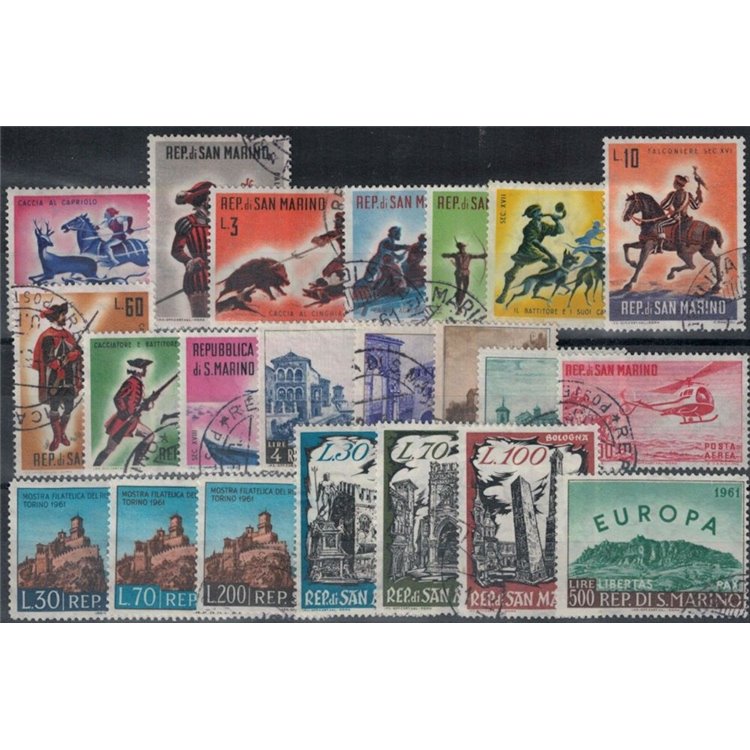 SAN MARINO 1961 Annata completa 22v us