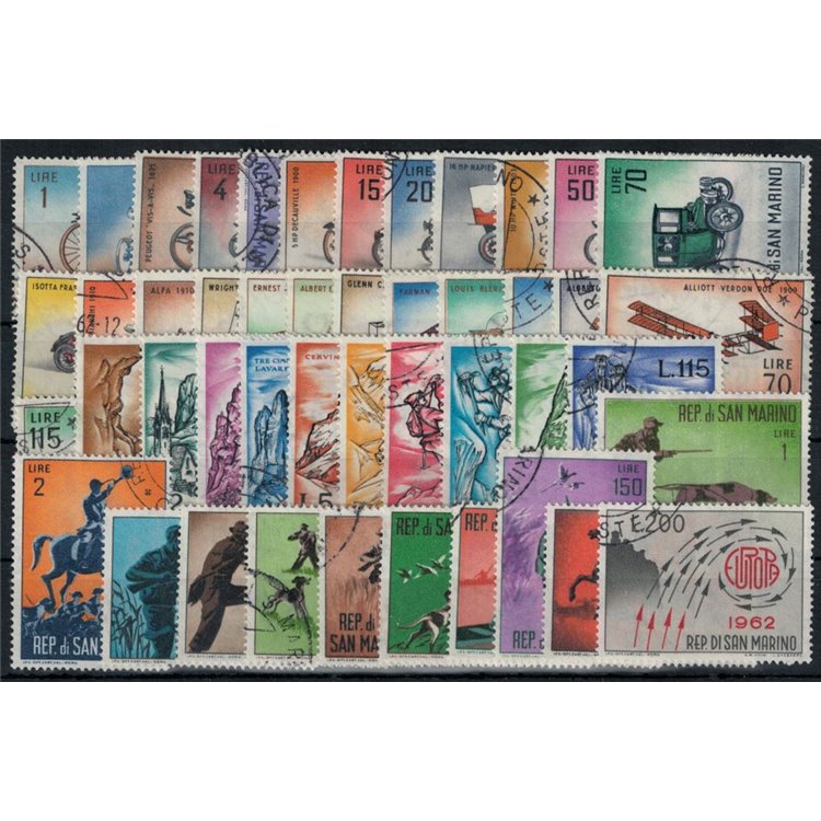 SAN MARINO 1962 Annata Completa 46v us
