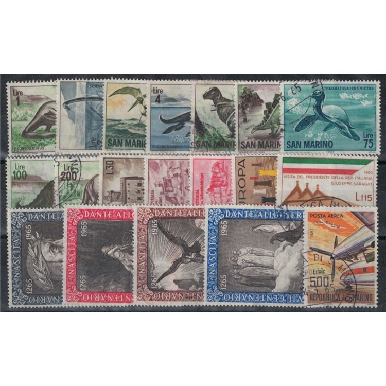 SAN MARINO 1965 Complete Year 19v US