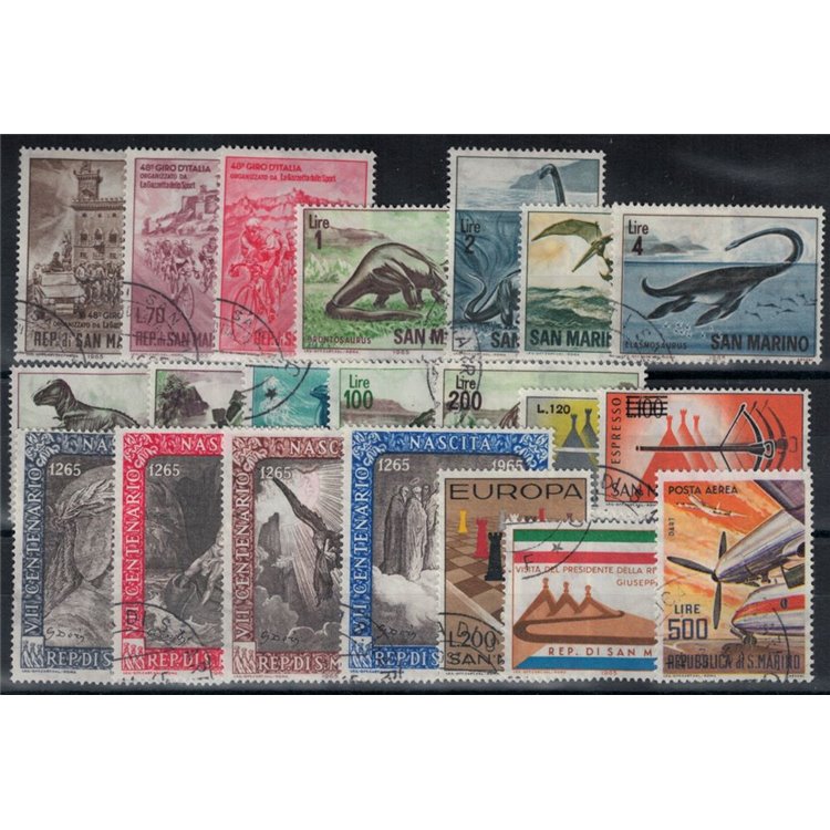 SAN MARINO 1965 Annata completa 19v us