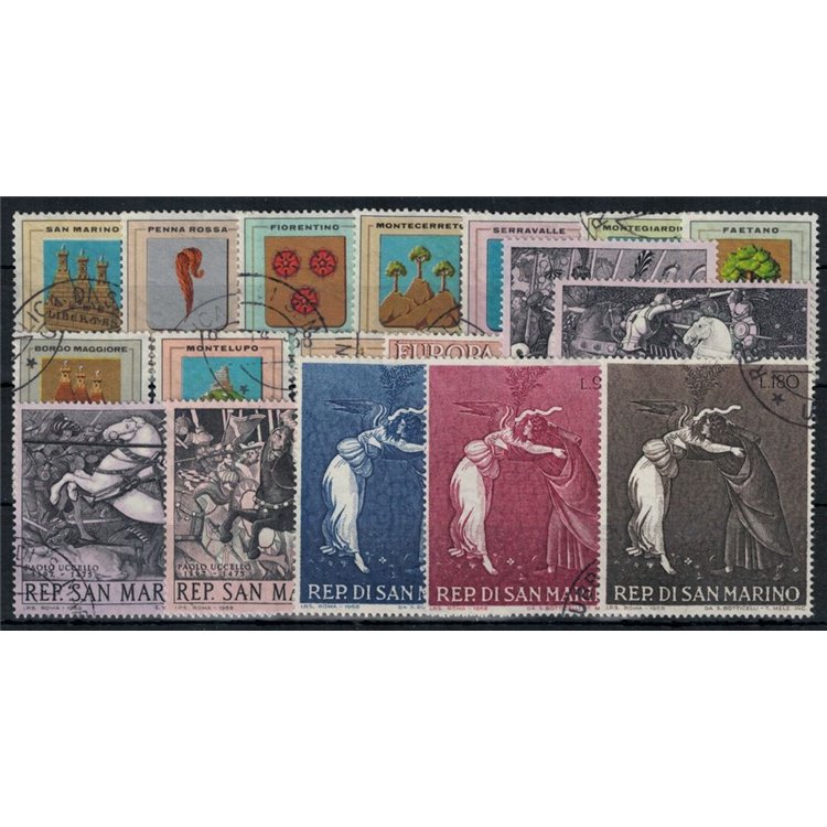 SAN MARINO 1968 Annata completa 18v us