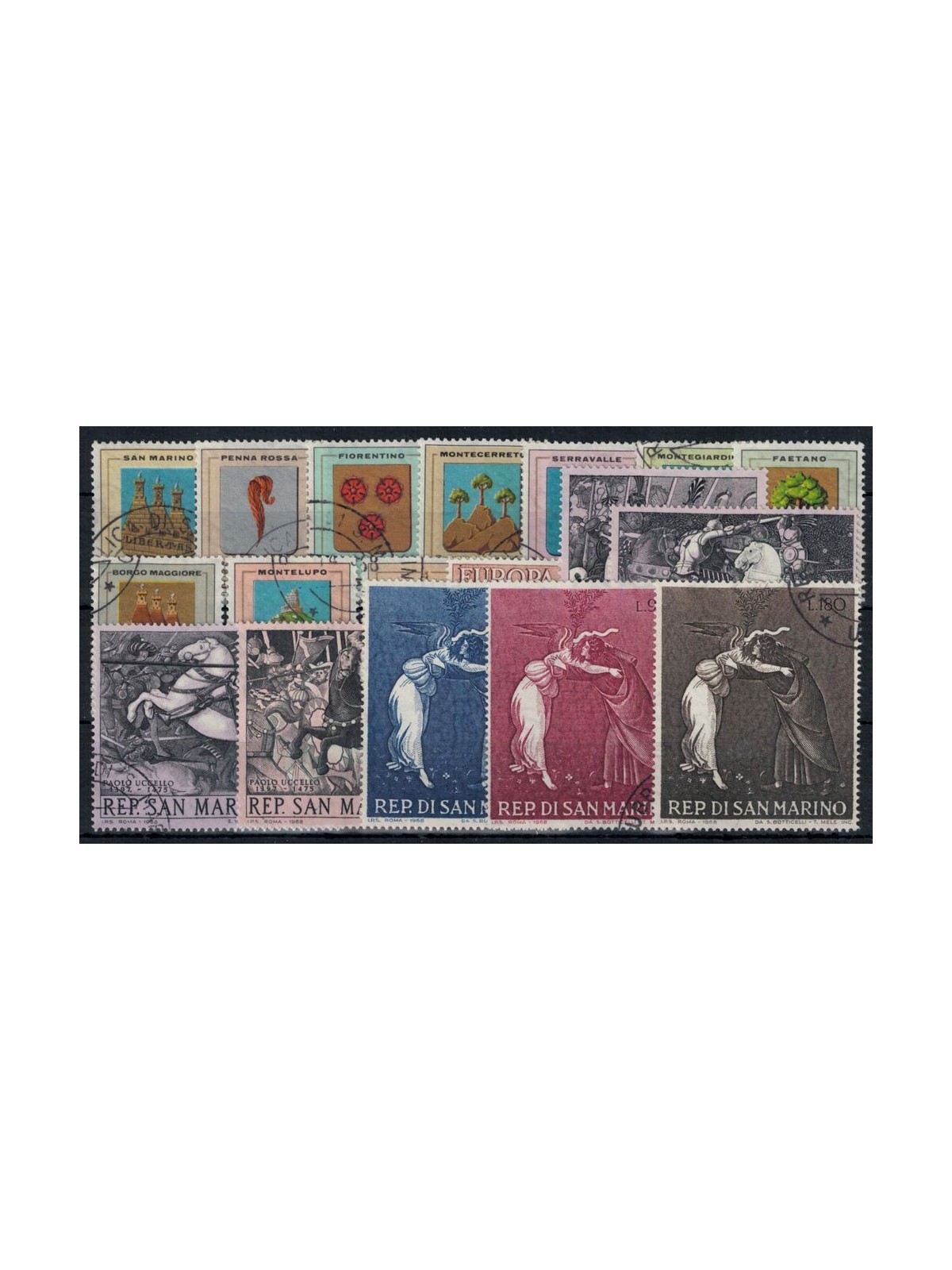 SAN MARINO 1968 Annata completa 18v us