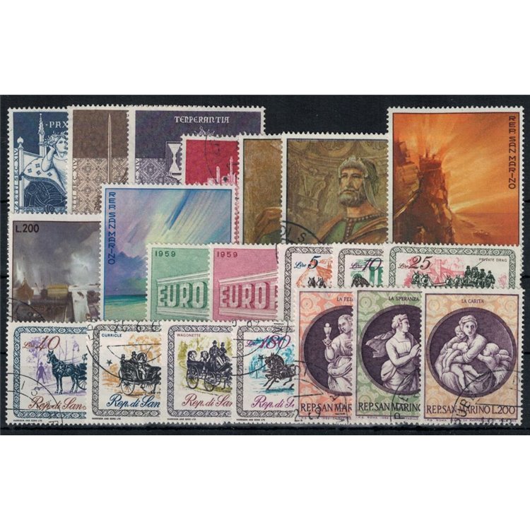 SAN MARINO 1969 Annata completa 21v us