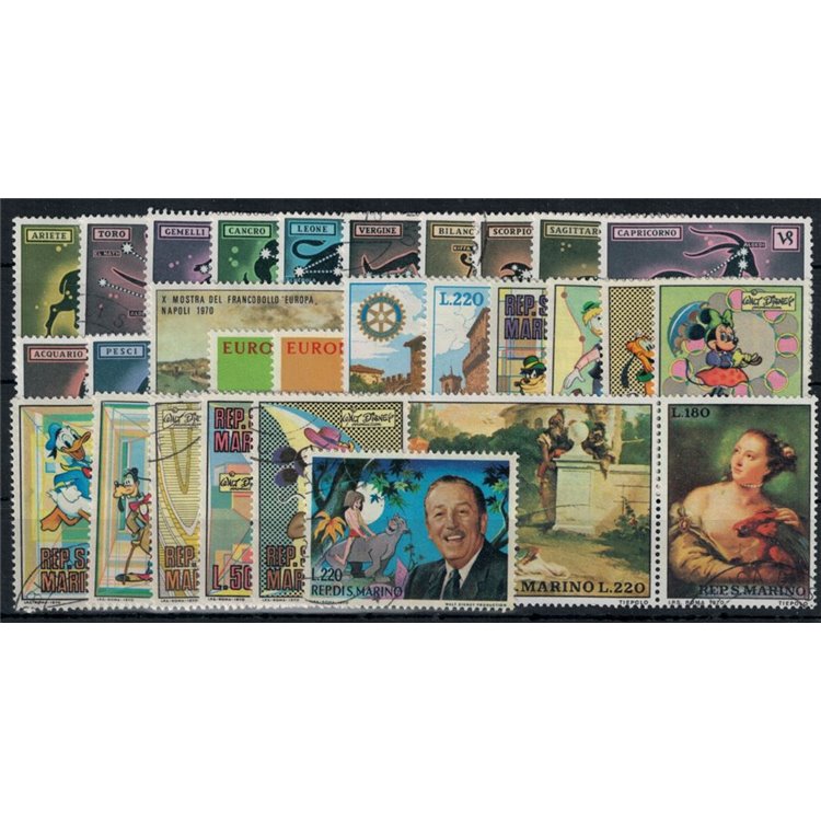 SAN MARINO 1970 Complete Year 30v US