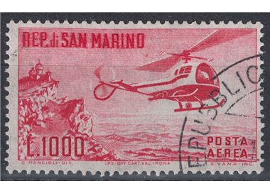 SAN MARINO 1961 US Helicopter