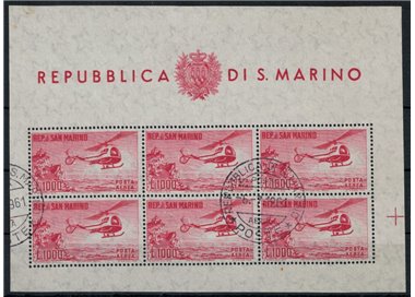 SAN MARINO 1961 Elicottero BF us