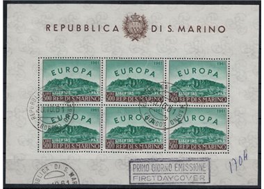 SAN MARINO 1961 Europe s/s us
