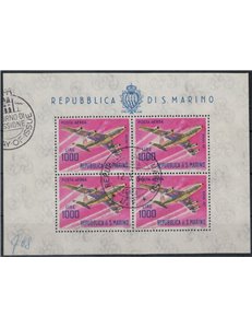 SAN MARINO 1964 Modern aircraft s/s us