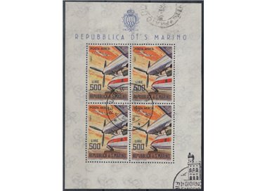 SAN MARINO 1965 Modern Aircraft (Airmail) s/s us